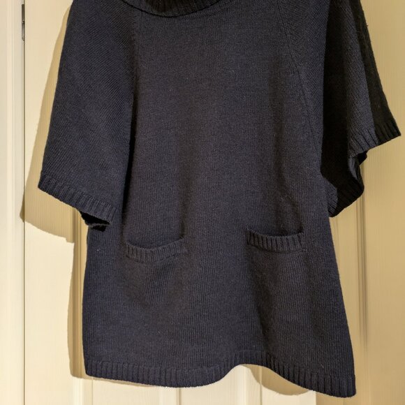 Navy Merino Wood Sweater - Picture 3 of 3